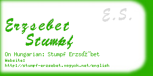 erzsebet stumpf business card